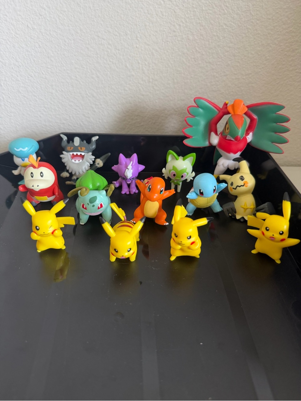 Pokemon Battle Figure Set of 14 - Pikachu Mimikyu Charmander Squirtle